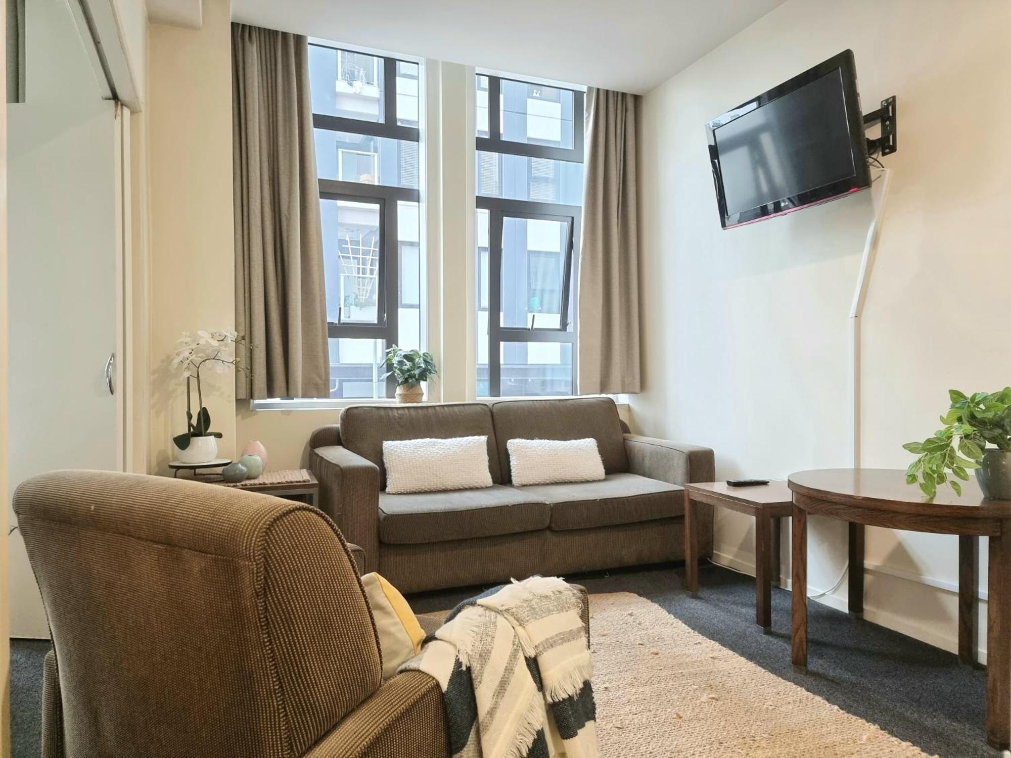 Urban Deco Apartment On Queen Street Auckland Szoba fotó
